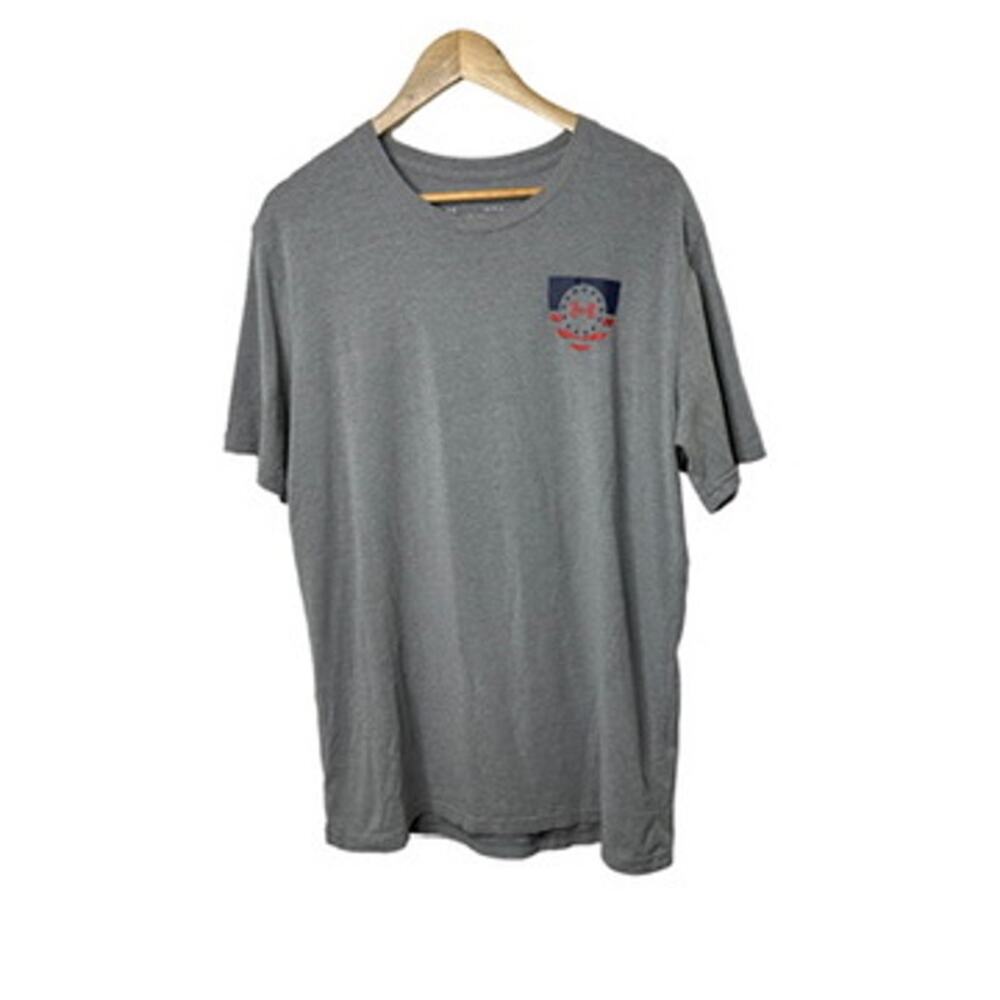 Under Armour  Brave & Free Gray Short Sleeve Crewneck T-Shirt USA Men's Large
